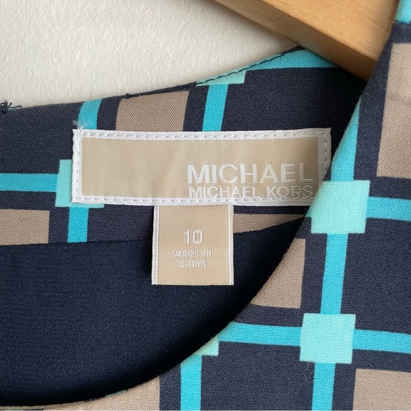 MICHAEL Michael Kors Geometric Mod Print Mini Sheath Dress - Picture 4 of 9